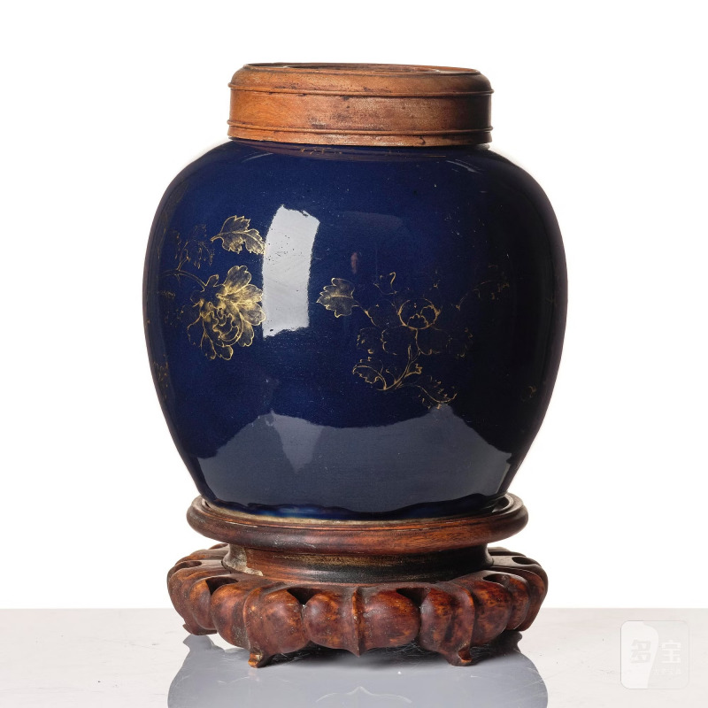 A blue glazed jar, - 图3